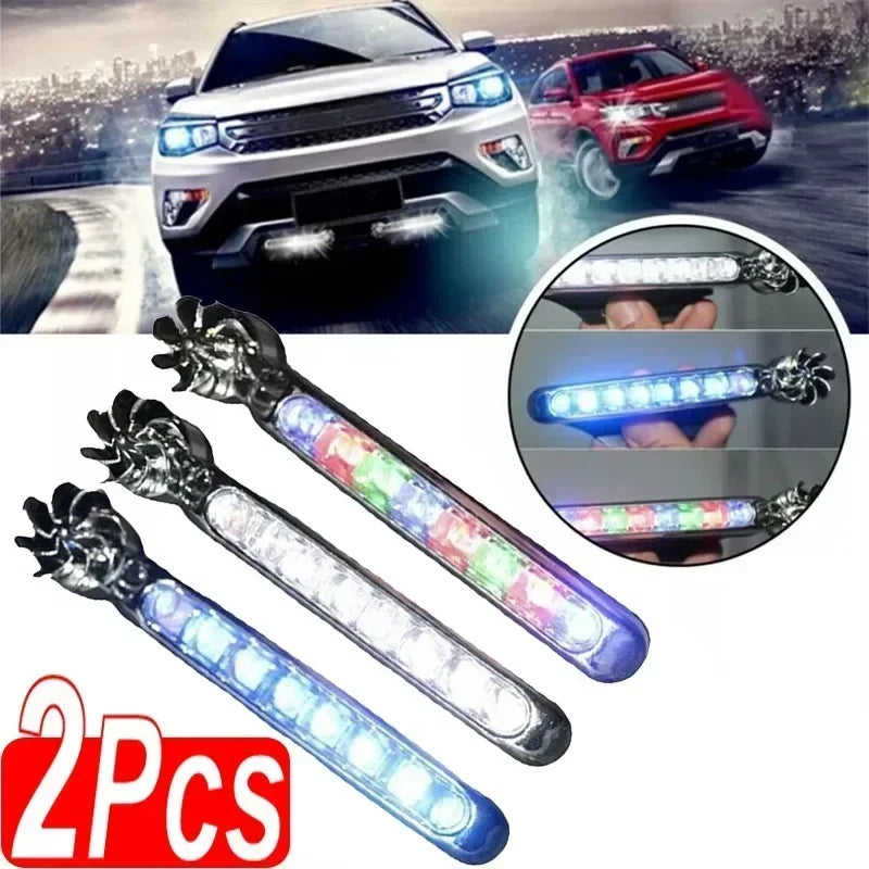 2PCS Wind Powered Daytime Running Auxiliary Lighting Rotation