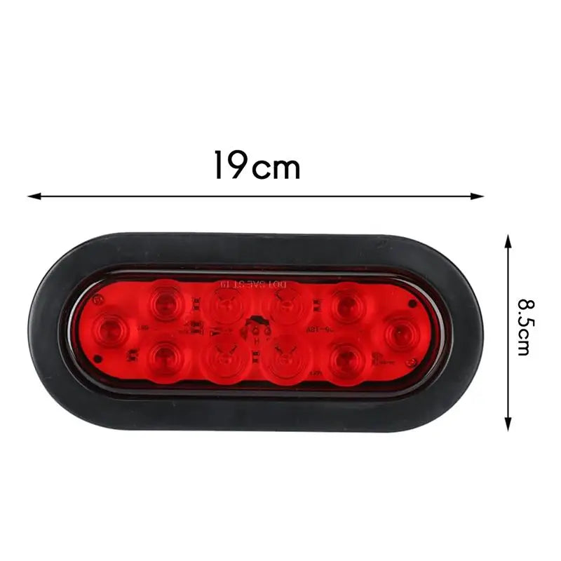 For Most Oval 10LED Bulbs Brake plug12v Turn Signal Cars Trucks