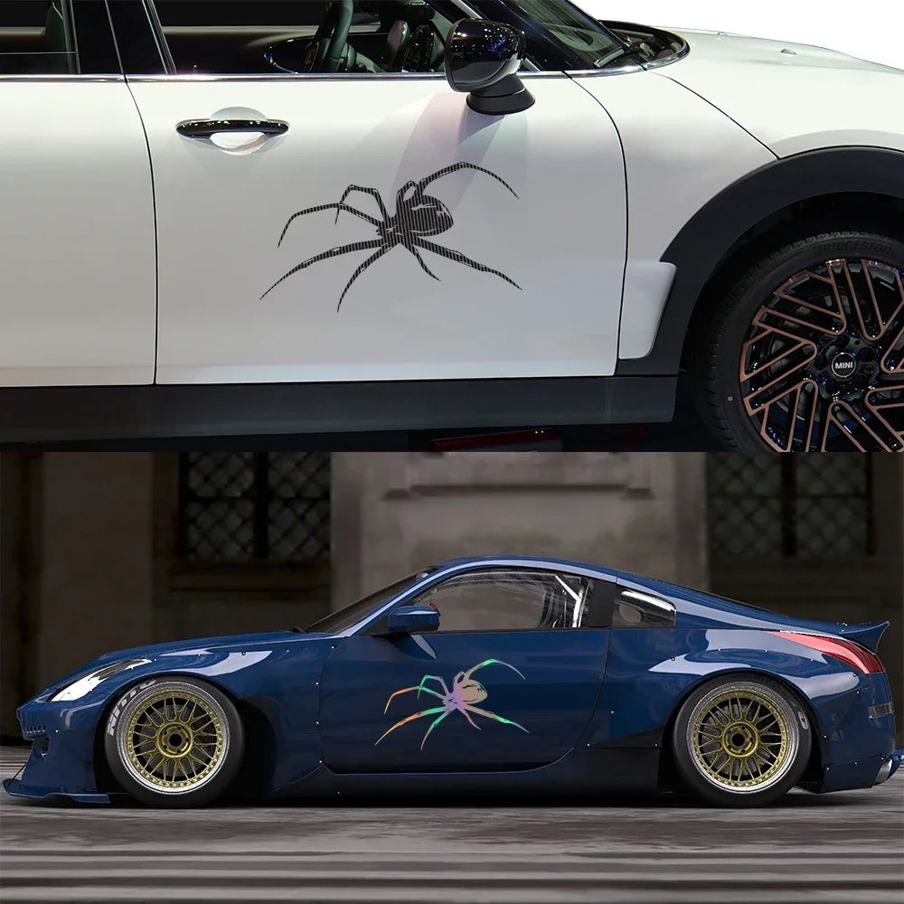 For All Mysterious Spider Pattern Vinyl Stickers Cars Body