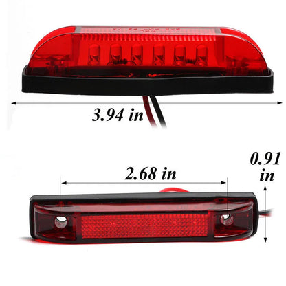Red White Amber Marker 12V Trailer Indicators Side Truck