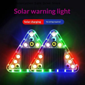 Solar Warning Anti Collision Truck Tail Flashing Magnetic Touch