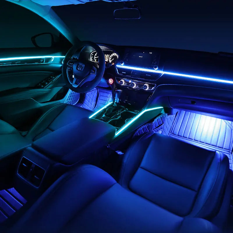 Rbg Color Ambient Interior Acrylic Strip Guide Fiber Optic