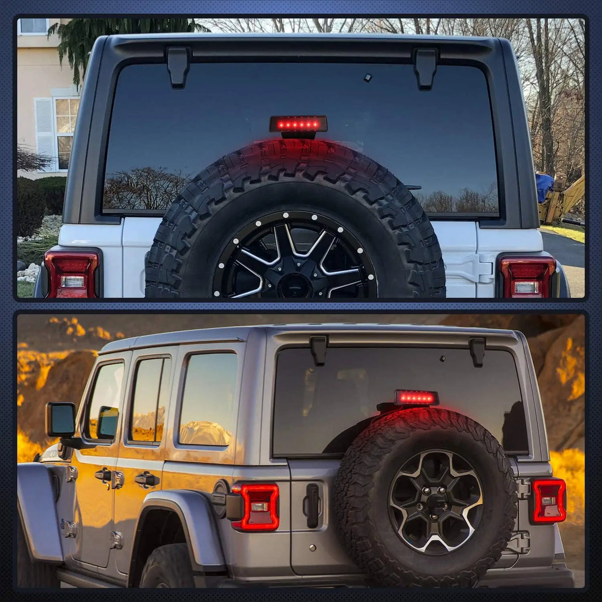 For Jeep Wrangler Jk Unlimited Jku Third Brake W Clear Lens