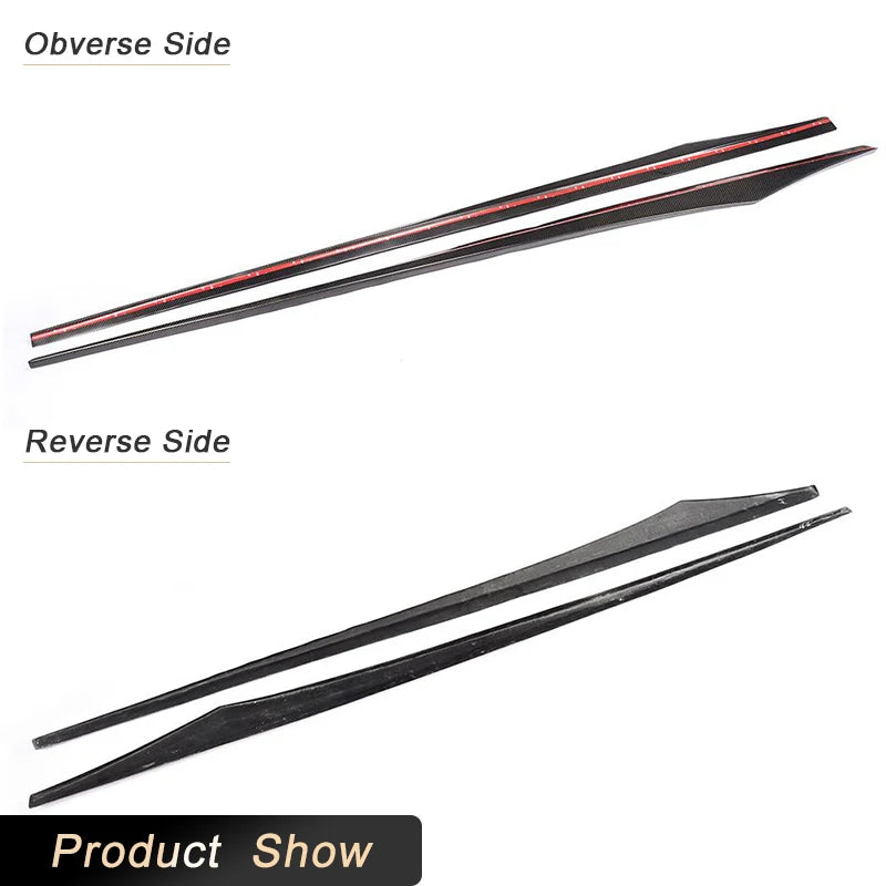 For BMW 6 Series F06 M-Sport Carbon Fiber Side Skirts Extensions