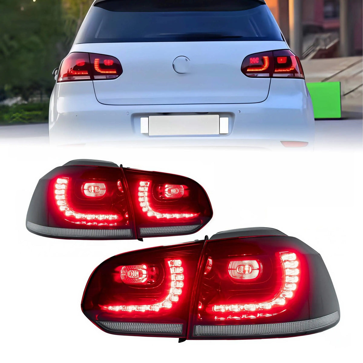 For Golf 6 Tail Light Assembly 2010-2012 Modified Flowing