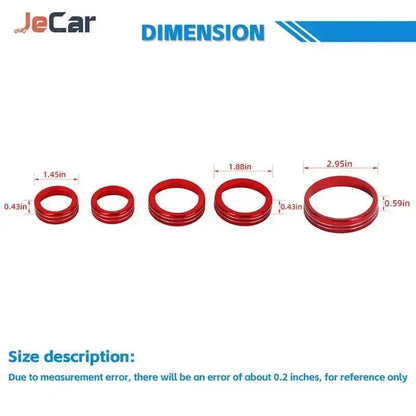 For Ford Bronco 2021 Up 4-Wheel Jecar Aluminum Alloy Knob Covers