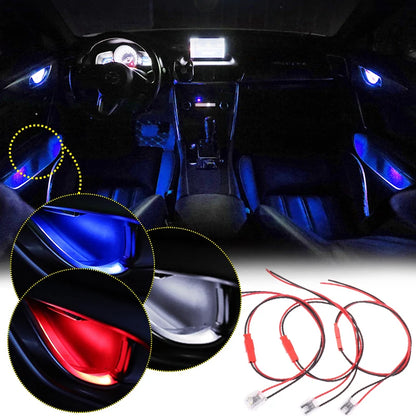 12V Door Bowl Concealed Installation Handle Ambient Red Blue