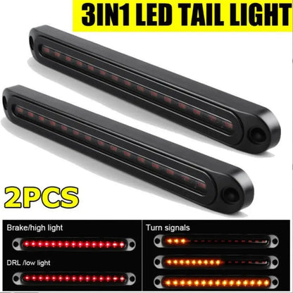 For Pickup 2PCS In Trailer Tail Bar Brake Stop Turn Signal