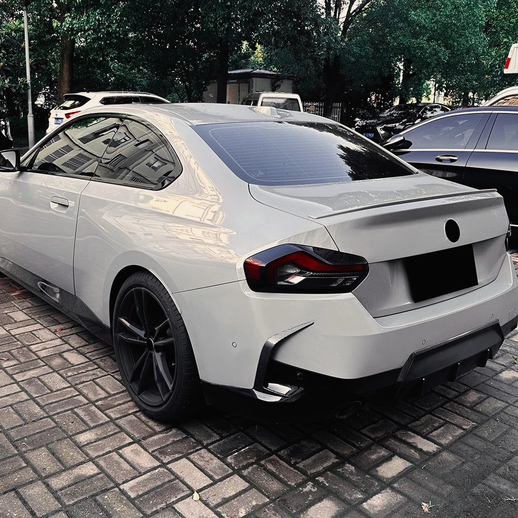 For BMW 2 Series G42 M 2PCS Rear Bumper Diffuser Wind Knife