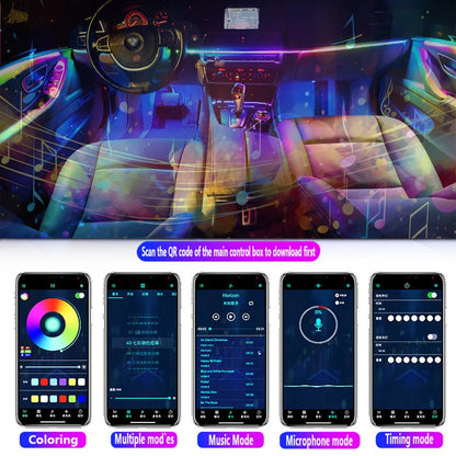 For Volkswagen Polo Interior Mood Ambient RGB 64-color Kit