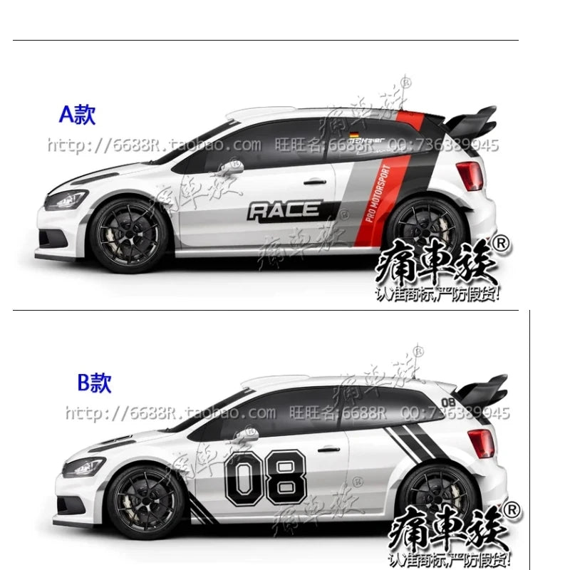 For VW Polo Golf7 6 Golf7 Vinyl Decals Body Sticker Pearance