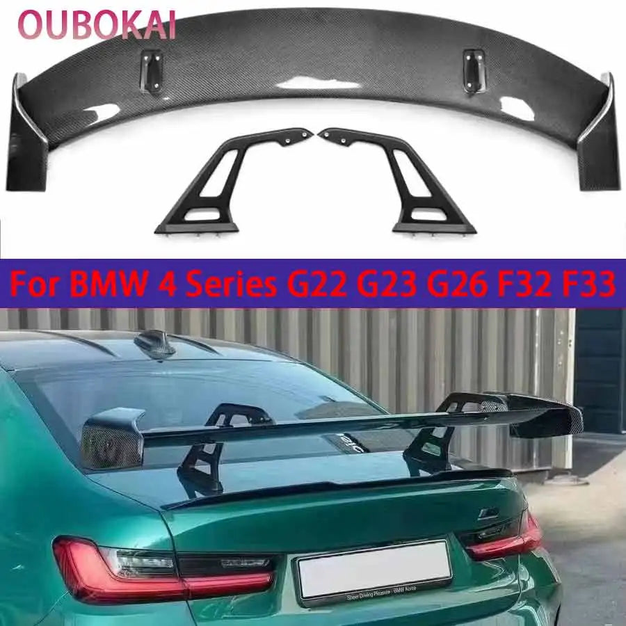 For BMW 4 Series G22 G23 G26 F32 F33 Carbon Fiber Tail Fins Rear