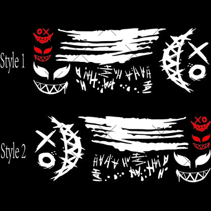 Scary Ahahah Pattern Sticker Body Sporty Jdm Stickers Exterior