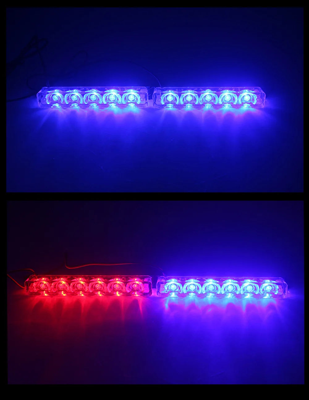 Warning Strobe Bar 12V Amber Flashing Beacon Stroboscope