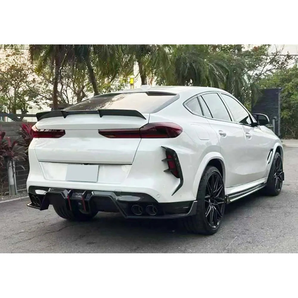 For BMW X6M F96 2023-2026 Frp Jxwancf Dry Carbon Fiber Rear