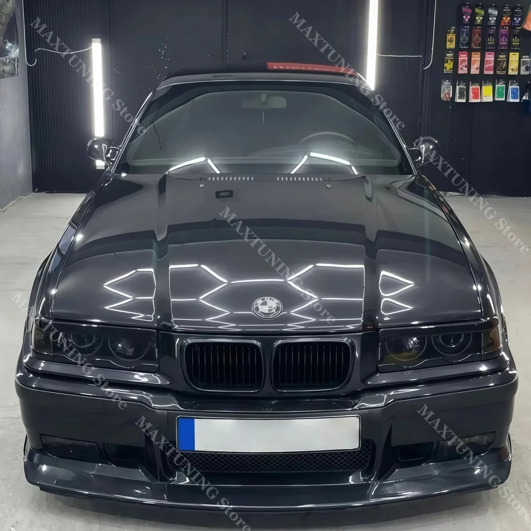 For BMW 3 Series E36 1992-1998 2PCS Glossy Black Front Headlight