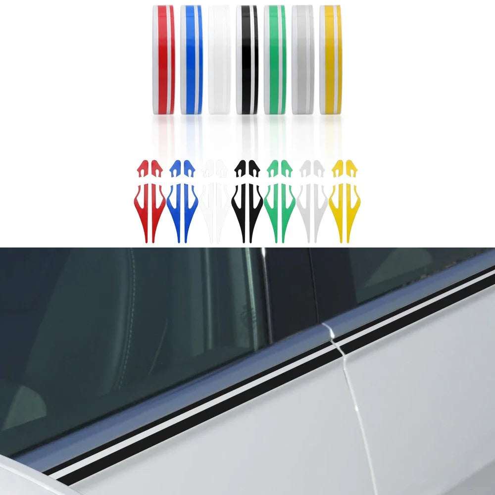 Roll Colors Body Decal Vinyl Sticker Striping Double Line