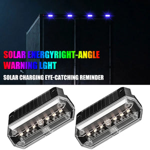 2PCS Solar Strobe 6SMD Turn Signal Side Marker Emergency