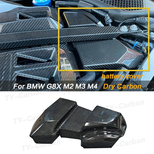 For BMW G87 M2 G80 G81 Dry Carbon Fiber Ecu Cover Engine