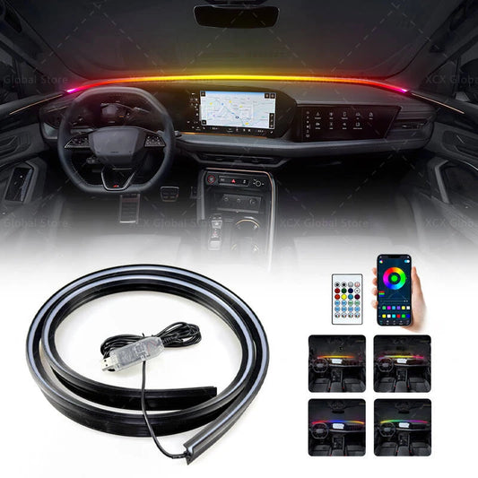 For Tesla BMW Audi Volvo Front Windshield Interior 140CM 150 RGB
