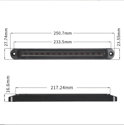 For Pickup 2PCS In Trailer Tail Bar Brake Stop Turn Signal