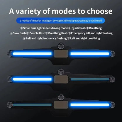 Solar Rear Window Warning Wireless Blue Atmosphere Lighting Mode