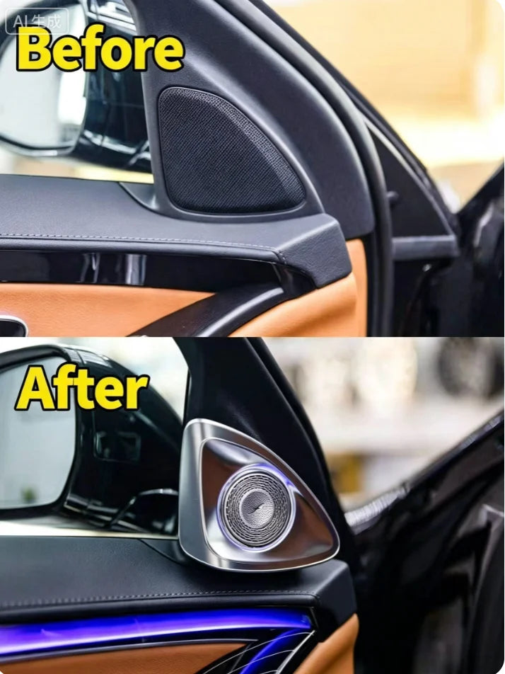 For Mercedes Benz C E S 4D Automatic Pop Up Rotating Tweeter RGB