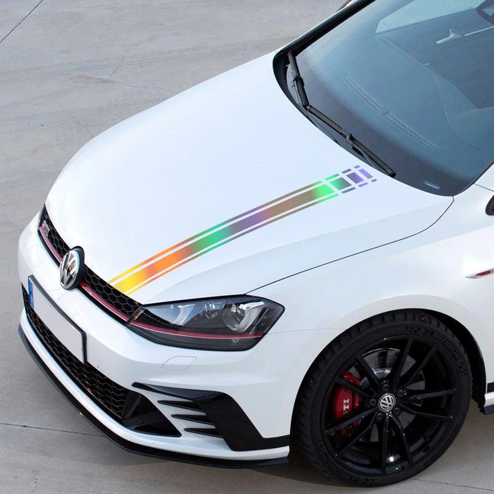 For Volkswagen Golf Gti MK8 MK7 Hood Racing Stripe Sticker MK6