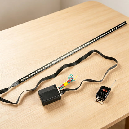 12V RGB Scanner Strip Remote Control Multicolor Flowing Grille