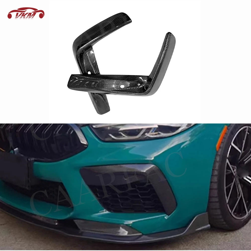 For BMW M8 F91 F92 F93 Dry Carbon Fiber Front Bumper Grille
