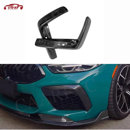 For BMW M8 F91 F92 F93 Dry Carbon Fiber Front Bumper Grille