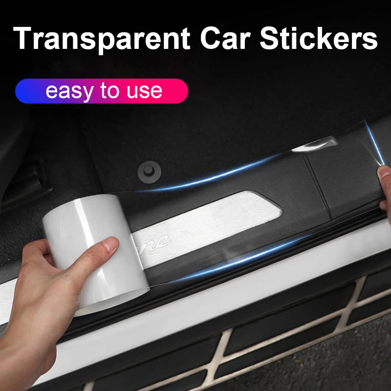 Door Protector Stickers Transparent Threshold Film Anti Scratch