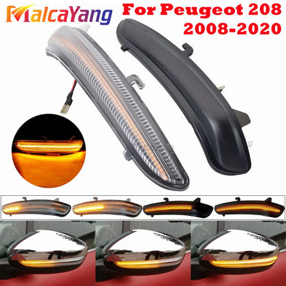 For Peugeot 208 2008 2012 2013 2014-2020 Citroen C3 Dynamic Side