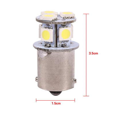 White Brake Bulb 1156 ba15s R5W 5050 8SMD Bulbs
