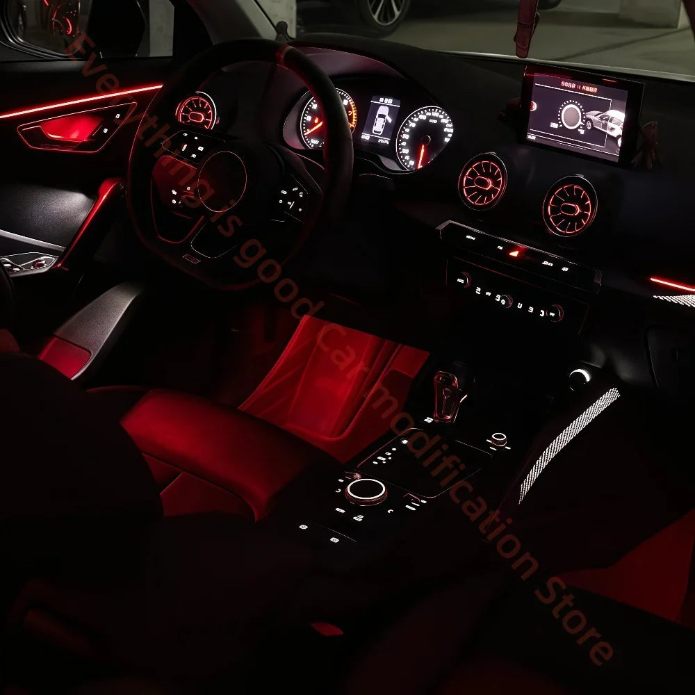 For Audi Q2 Q2L 2019+ Rhd Ambient Atmosphere Interior Lighting