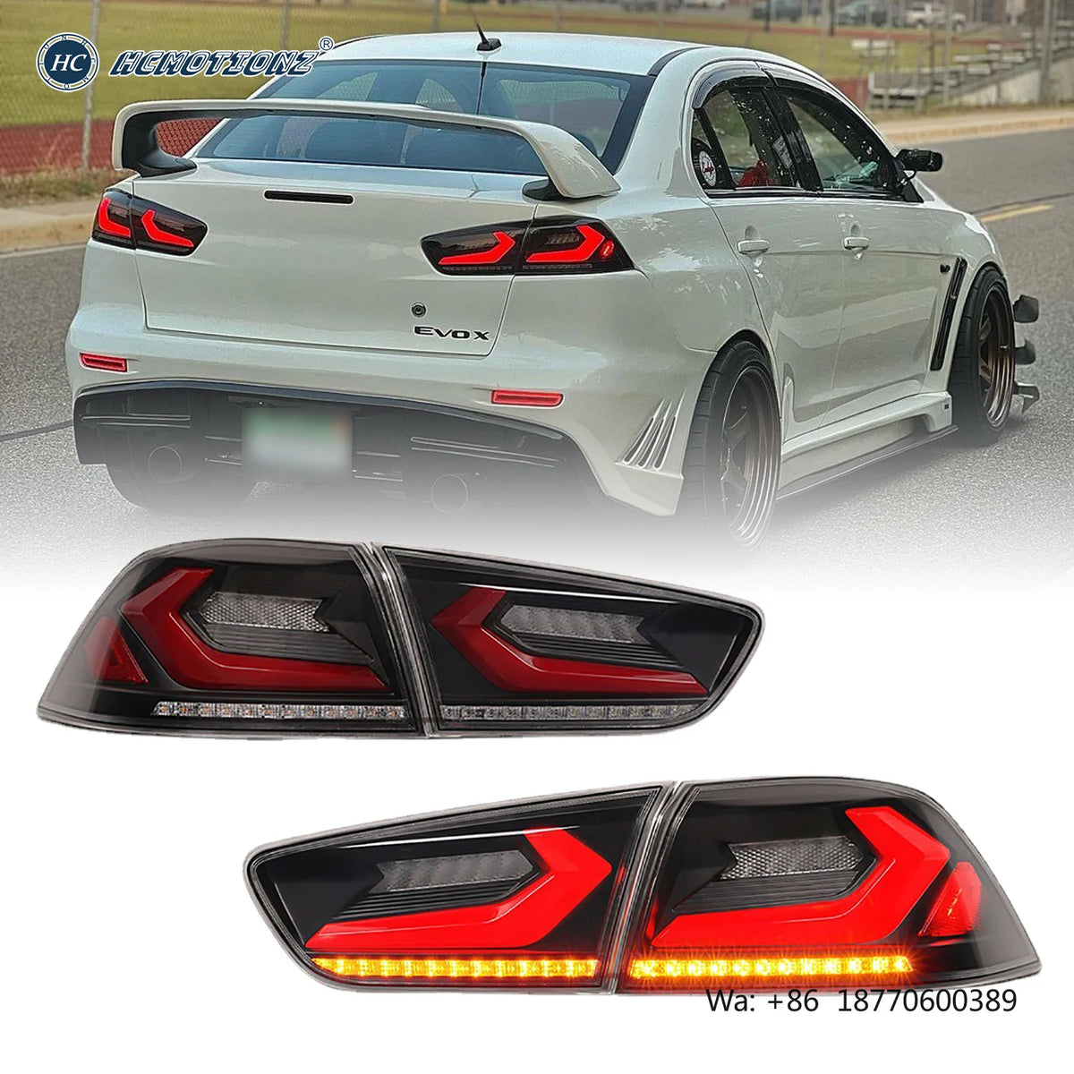 For Mitsubishi Lancer Evo X 2008-2017 Hcmotionz Tail Assembly