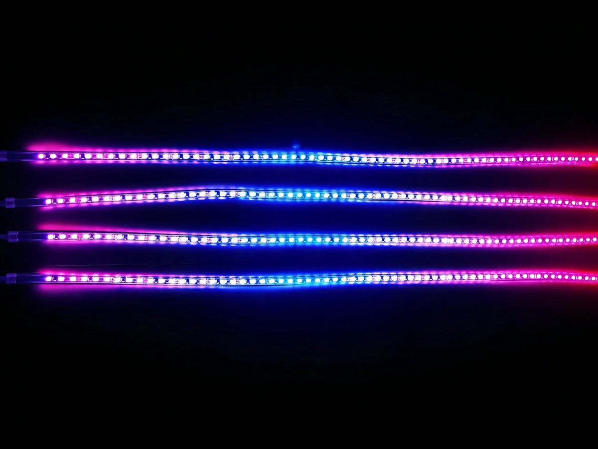 4PCS RGB Chasing Underglow Kit Truck SUV Waterproof Underbody