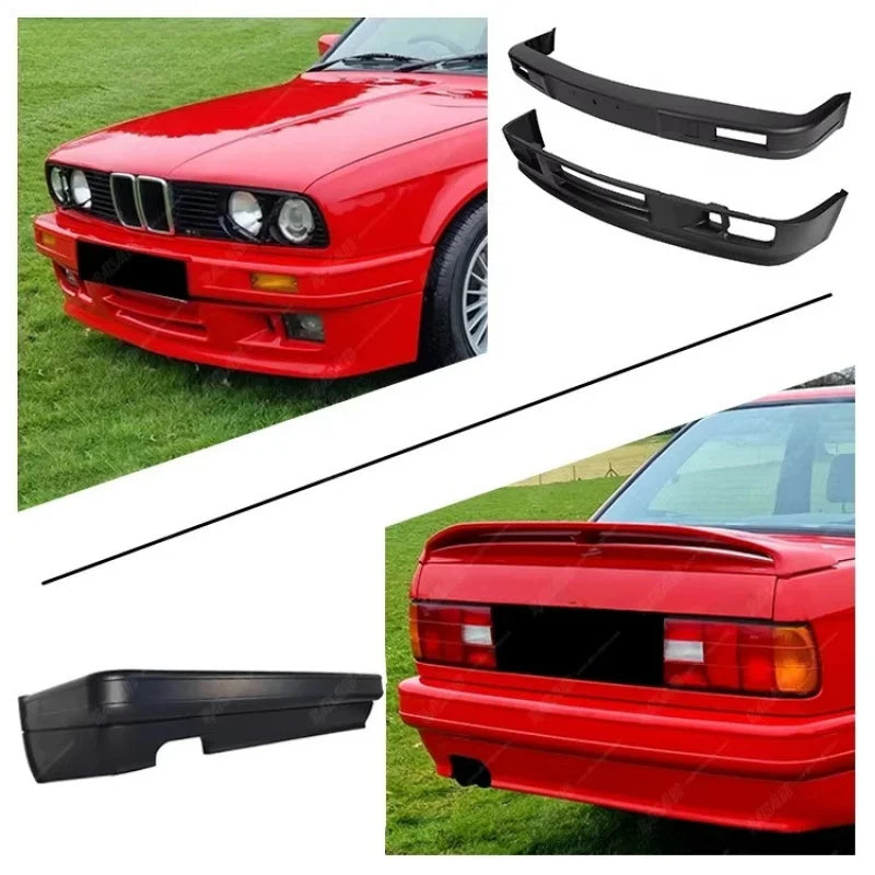 For 3 Series E30 1982-1994 2 m-tech Body Kit Bumper D Front Rear