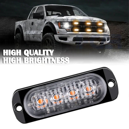 2PCS Warning Side Marker 12 24V Emergency Leds Truck