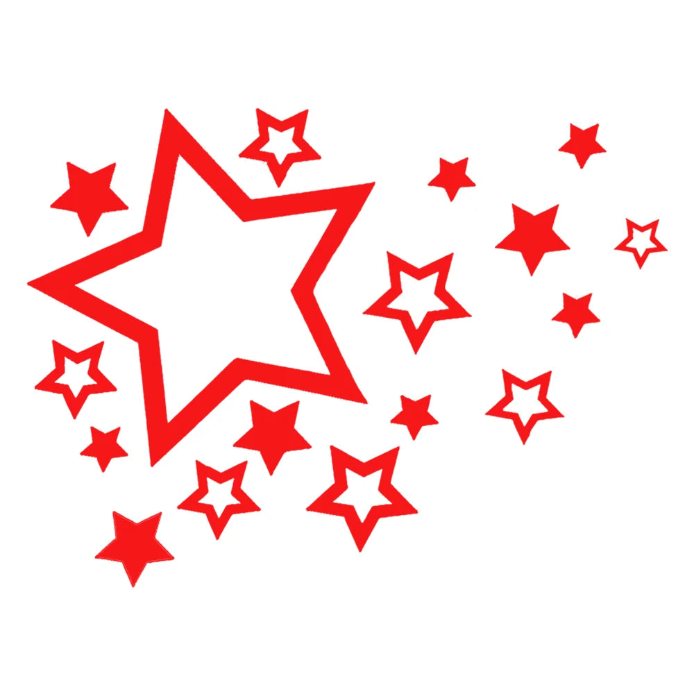 12CM Fashion Shooting Stars Vinyl Sticker Bumper Decorate