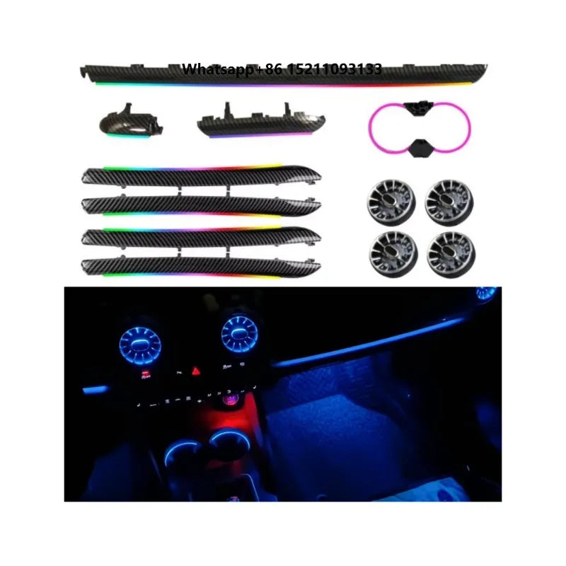 For A3 S3 2013-2020 Symphony 64 Colors Ambient Lighting Suitable