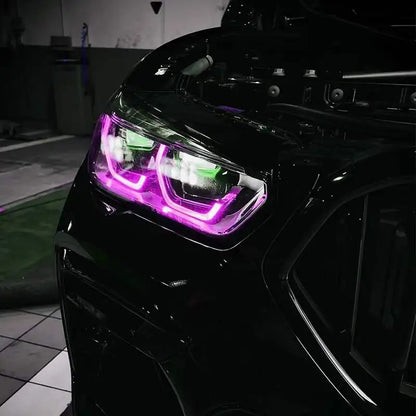 For BMW X5 G05 X6 G06 X5M F95 X6M F96 Laser Headlights RGB