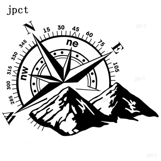 For Compass Wind Rose Waterproof Jp Exterior Die Cut Vinyl
