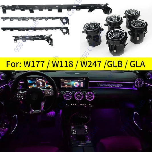 For Mercedes Benz W177 W118 W247 Colours Ambient A B Cla Gla Glb