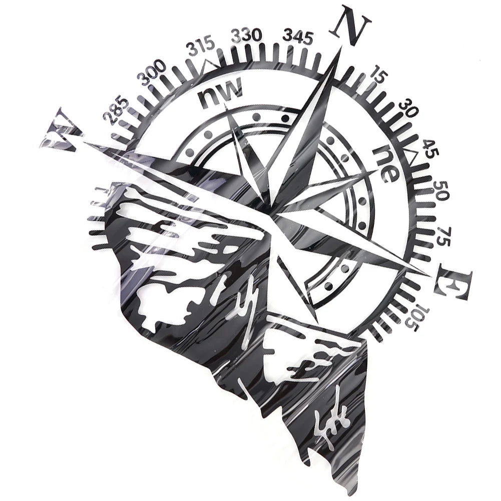 Hood Sticker mountain-compass Large Vinyl Bonnet Side Stickers