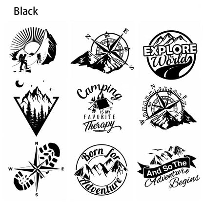 Lykx Adventure Sports Compass Sticker Wrap Vinyl Decal Mountain