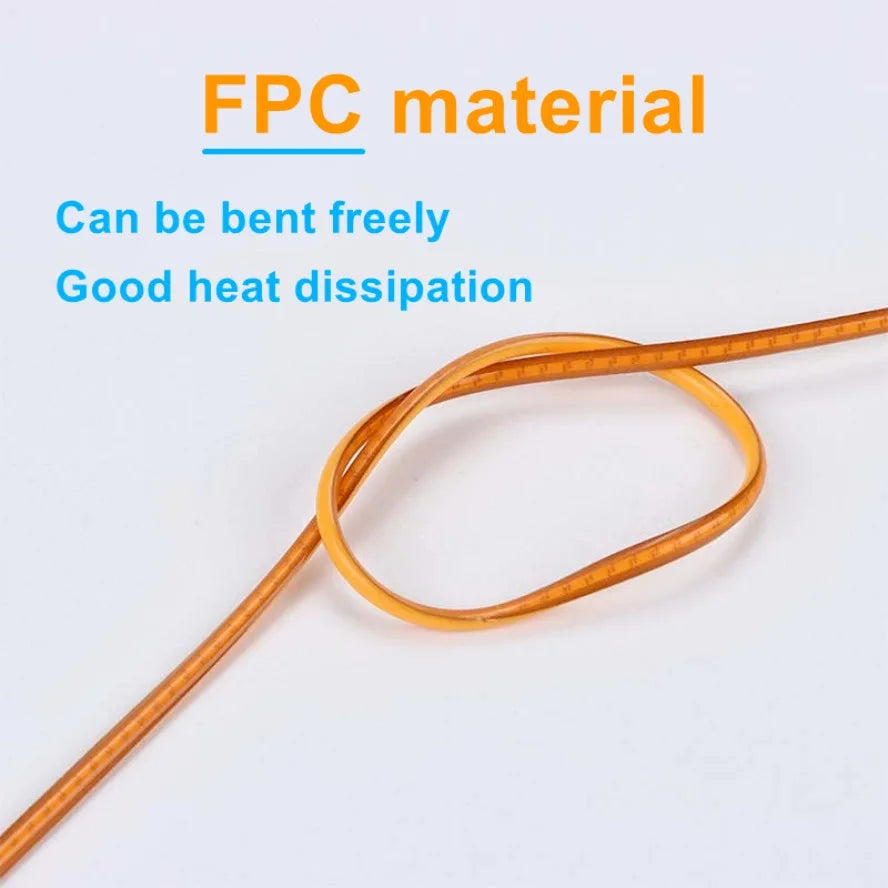 12V 600 460MM Flexible Ultra Slim Filament Spiral Bulb