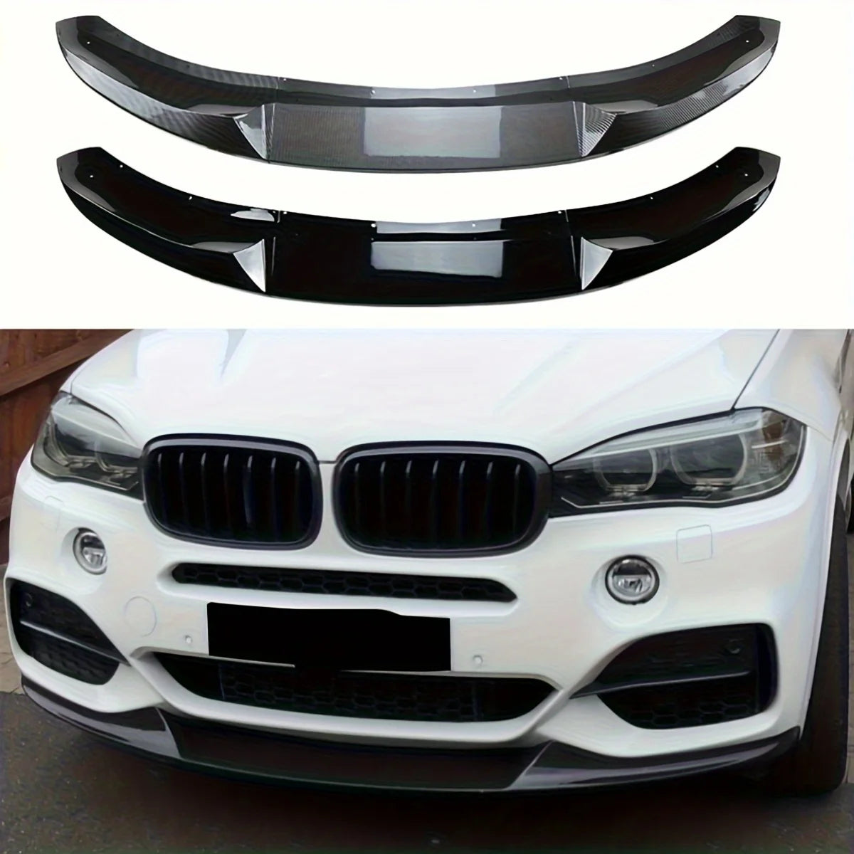 For BMW X5 F15 2014-2018 M-Sport Front Bumper Lip Body Kit