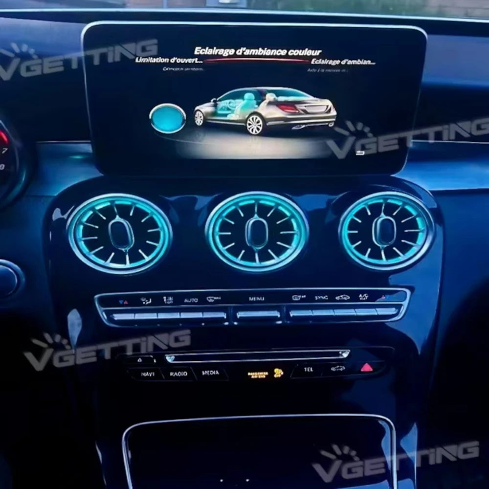 For Mercedes-Benz C Glc W205 X253 Color RGB Atmosphere 2014 2019