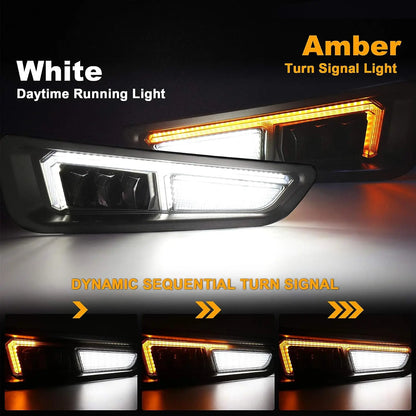 For Gen 2 Ford F150 Raptor Movotor Fog Sequential Amber Turn